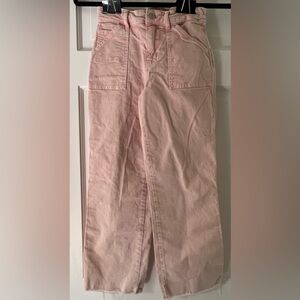 art class Girls’ Pink Mid-Rise Wide Leg Carpenter Jeans